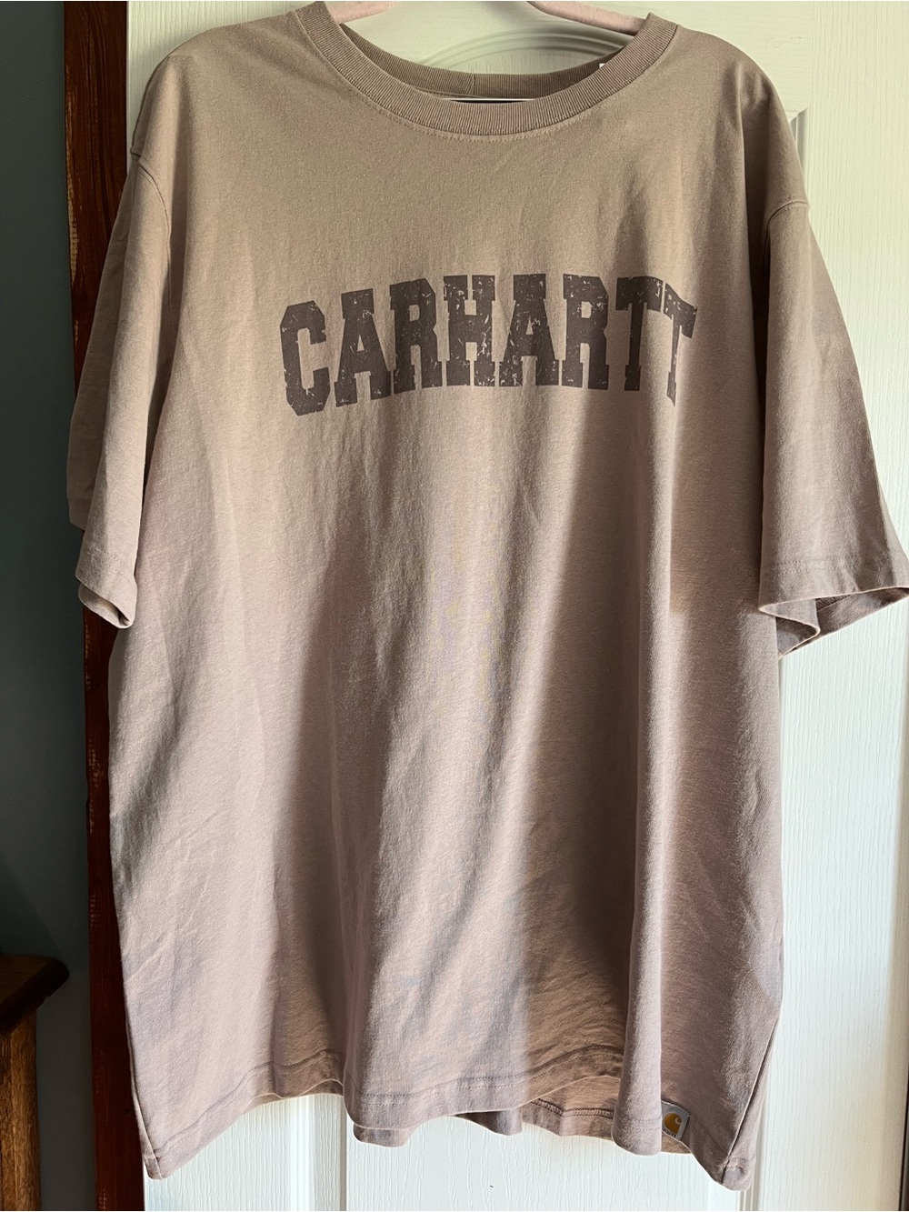 Carhartt Men's Short Sleeve Logo T-Shirt in lilac color